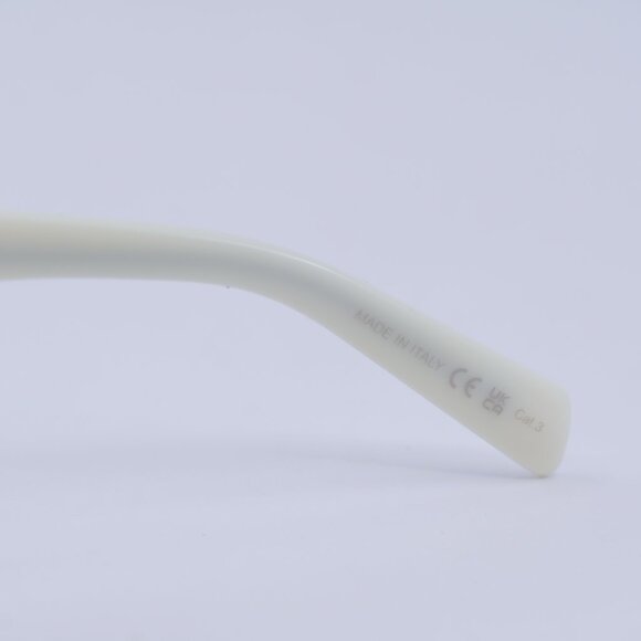 Saint Laurent SL462 SULPICE 018 Sunglasses Ivory Cat Eye Frame, Grey Lenses - Picture 7 of 10